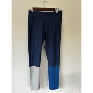 Outdoor Voices womens leggings blue size M colorblock ankle length